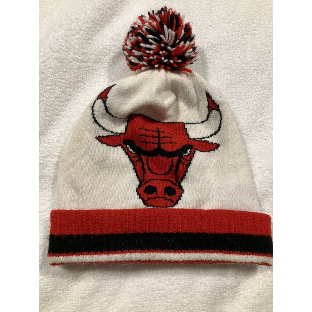 NBA Chicago Bulls Basketball Stocking Cap Hat Beanie Winter Knit Pom